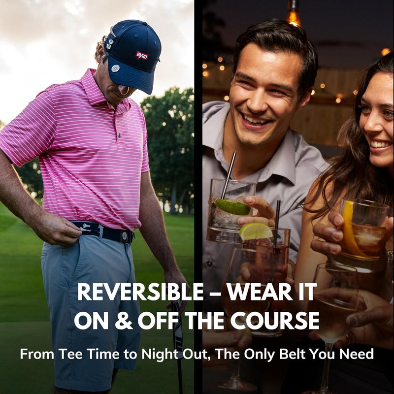 Byrd Belt - Reversible Golf Belt with Ball Marker, Tee Sheath & Divot Tool for Men - On & Off Course Adjustable up to 44” - Image 5